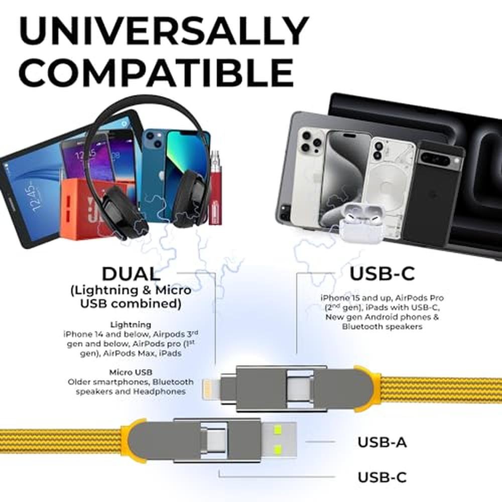 Cable Universal: Rolling Square inCharge XL 30 cm USB-C – Side View