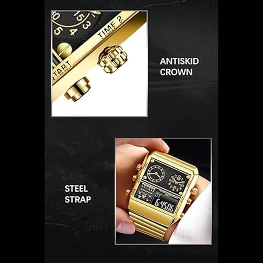 Weicam Men Luxury Luminous Waterproof Square Dial Digital – Packaging