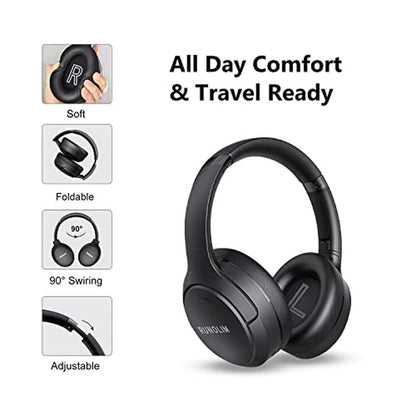 Headphones Runolim: RUNOLIM Hybrid Active Noise Cancelling – In Use