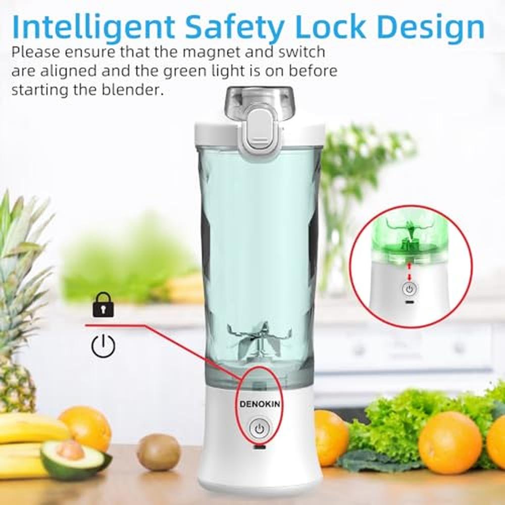 Blender Denokin: DENOKIN Portable Blender 20oz Vessel – In Use