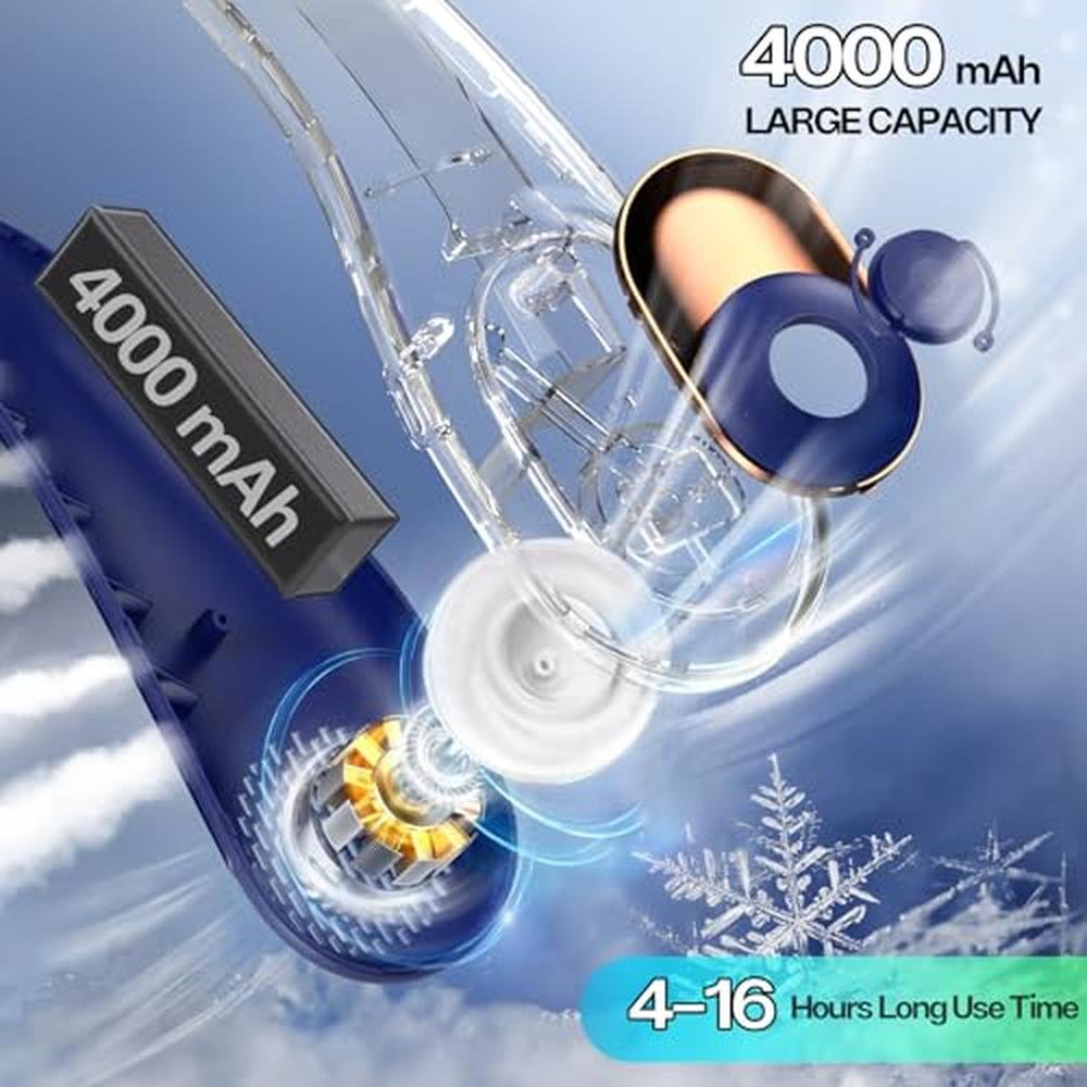 Fan Air: KIDEE Portable Neck Fan 4000mAh Battery – In Use