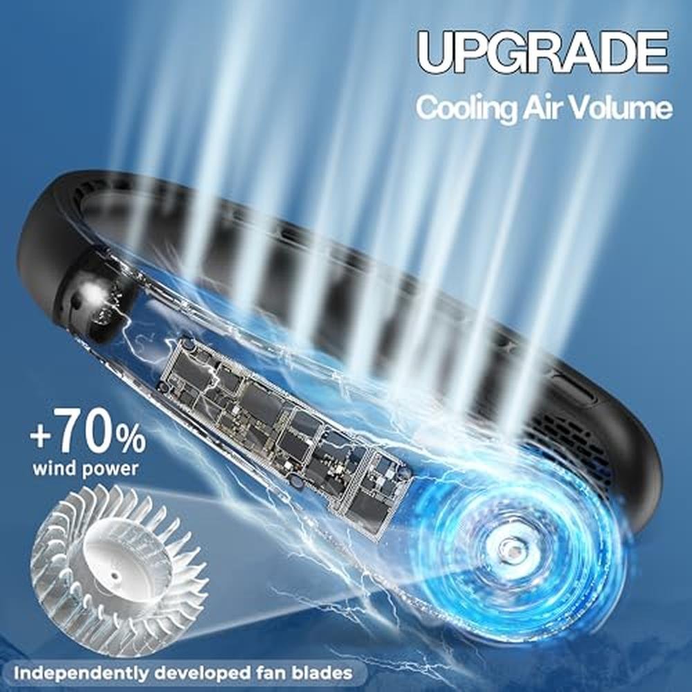 Neck Fan: KIDEE Portable Bladeless Neck Fan – Close-up Detail