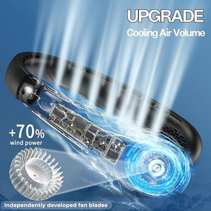 Neck Fan: KIDEE Portable Bladeless Neck Fan – Close-up Detail