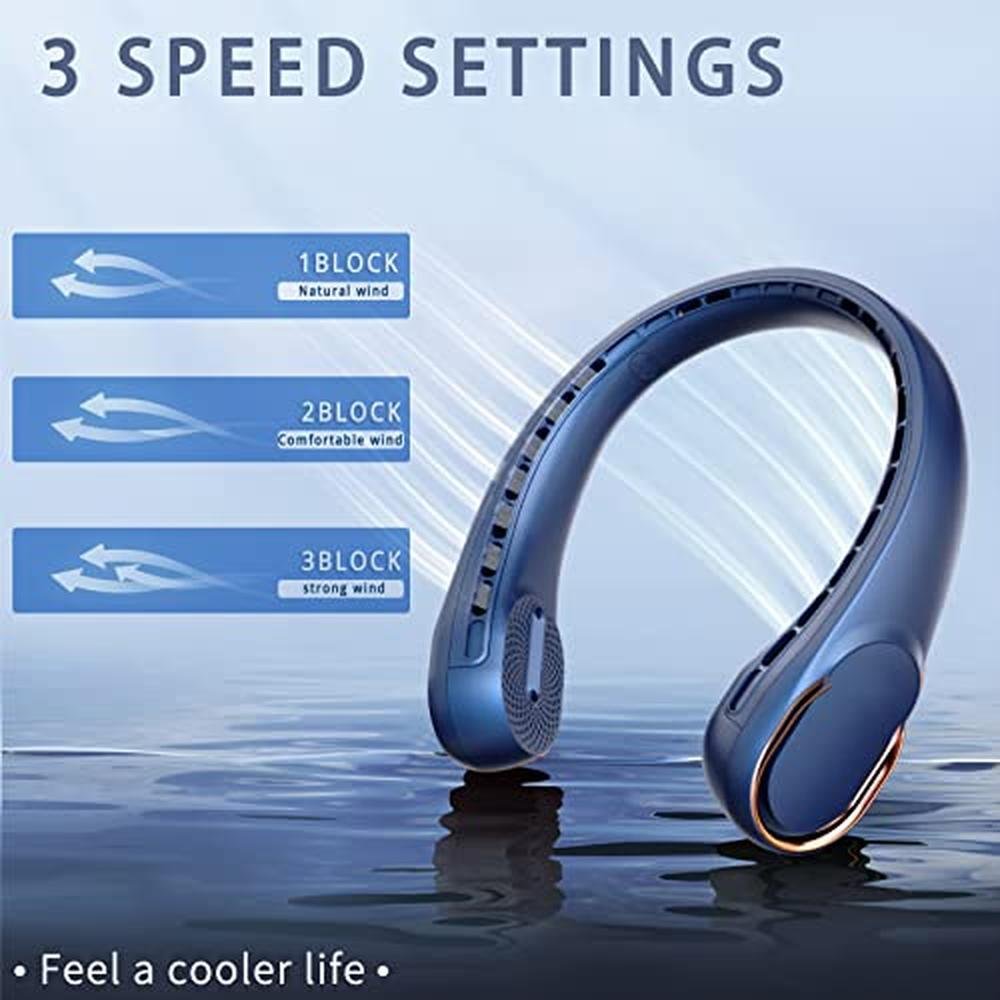 ASNUG Neck Fan: USB Rechargeable Personal Fan 4000mAh – Close-up Detail