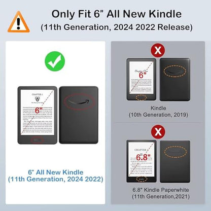 Kindle 11th Generation Case: MonsDirect Smart Auto – Side View