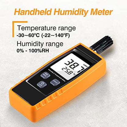 Premium Handheld Humidity Meter – Side View