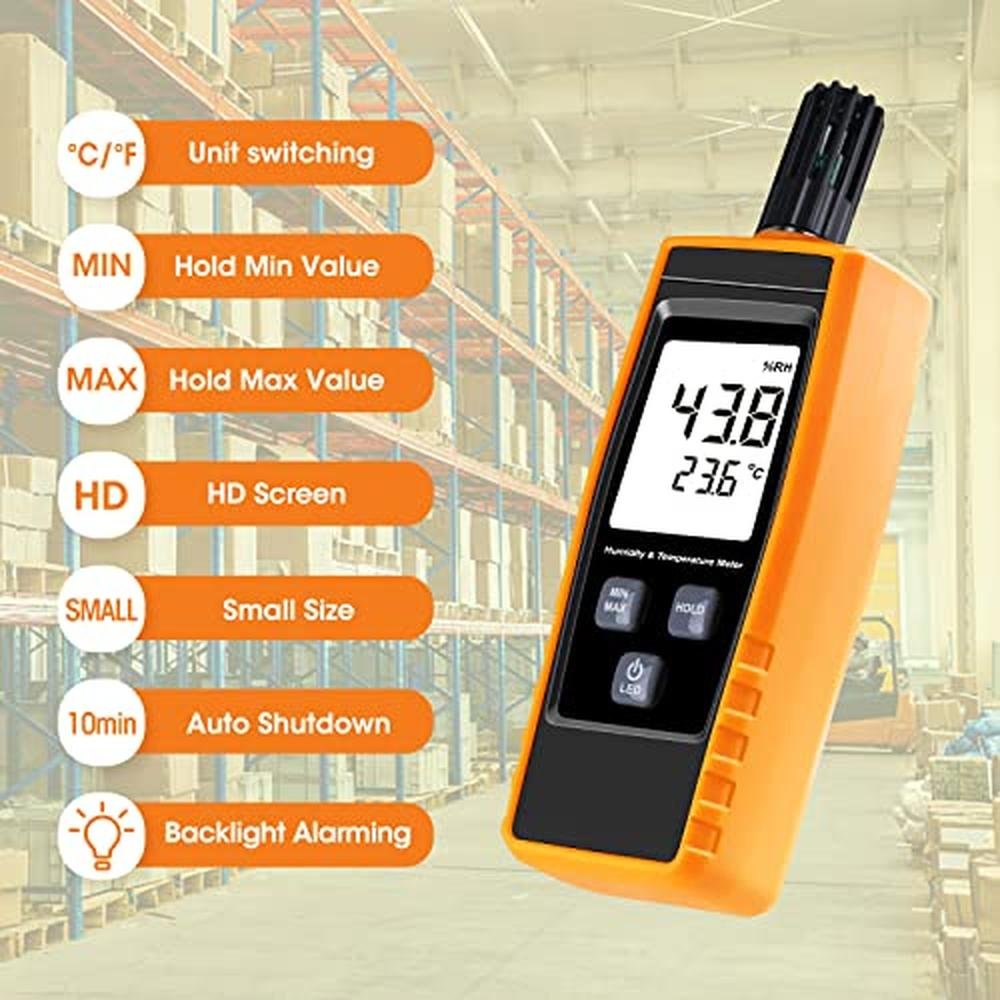 Premium Handheld Humidity Meter – In Use