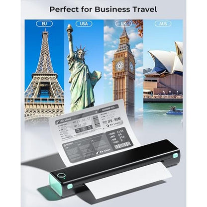 Phomemo Portable Printer: Wireless Thermal Printer for – Side View