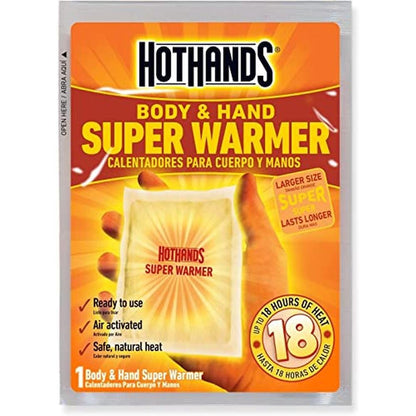 Warmers Hothands: HotHands Body & Hand Super Warmers Long – Side View