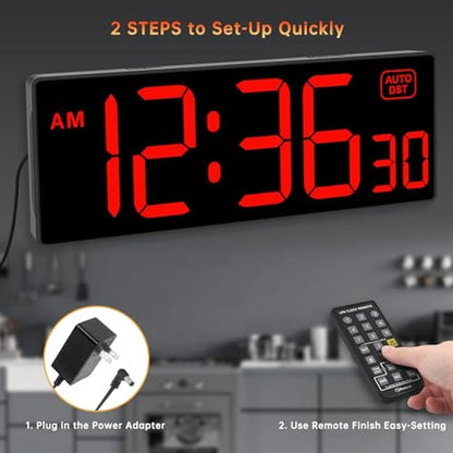 Advanced Fitness Tracking: Soobest Digital Wall Clock with – Packaging