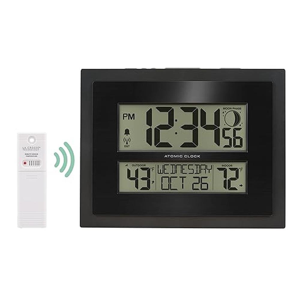 La Crosse Technology 513-75624-INT Digital Atomic Clock – Side View