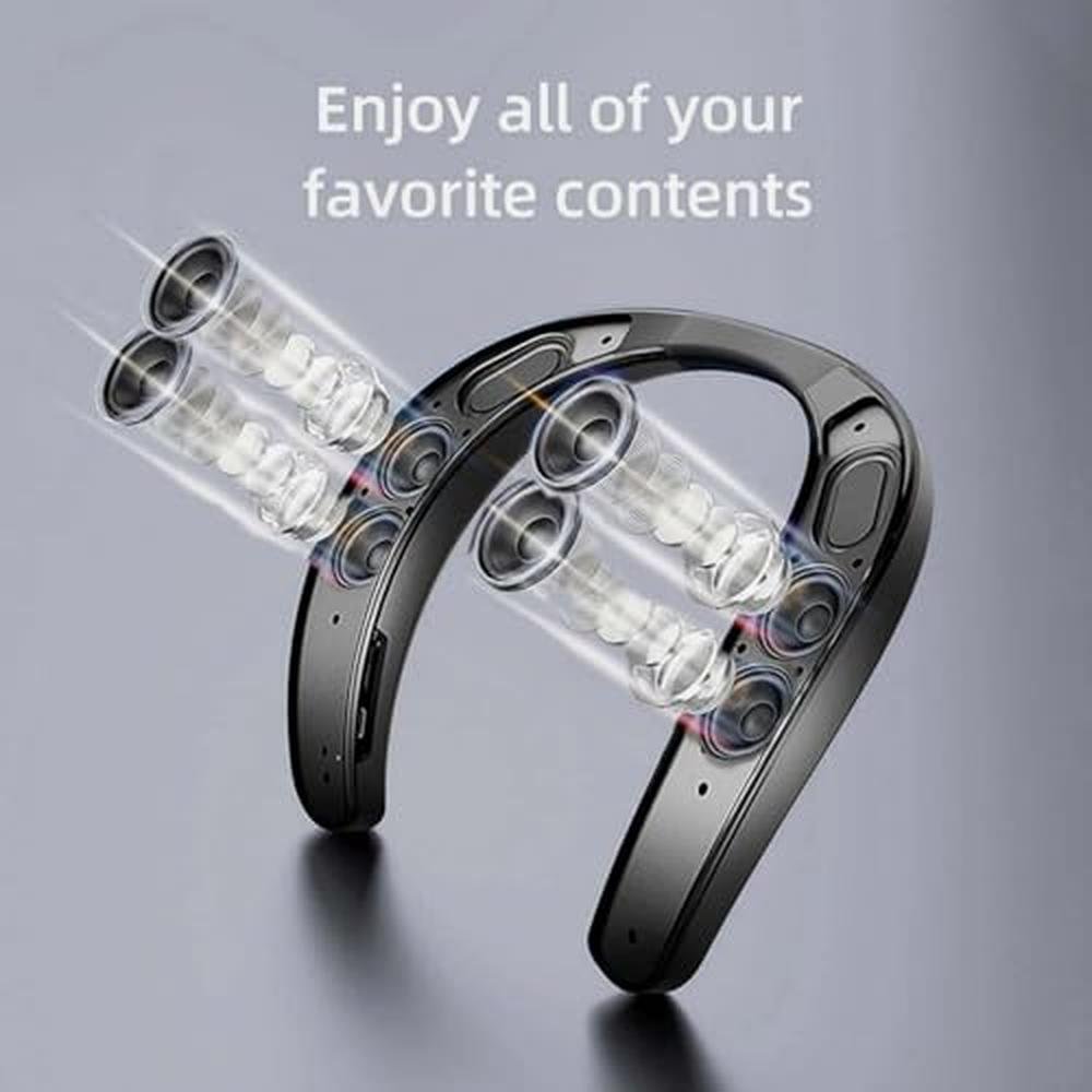 Vanpeuso Neck Speaker: Bluetooth 5.3 Wearable Neckband – Side View