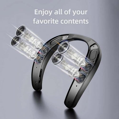 Vanpeuso Neck Speaker: Bluetooth 5.3 Wearable Neckband – Side View