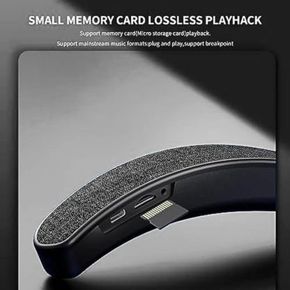 Vanpeuso Neck Speaker: Bluetooth 5.3 Wearable Neckband – In Use