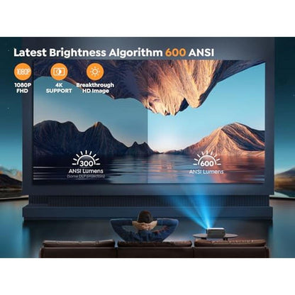 Projector Auto Focus: YABER Pro V9 Native 1080P Outdoor – In Use