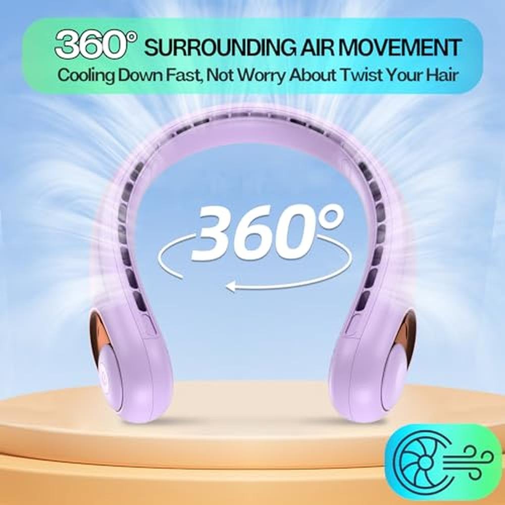 Neck Fan: KIDEE Bladeless Neck Fan Portable Rechargeable – Packaging