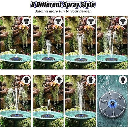 Solar SZMP Fountain: SZMP 3.5W Solar Powered Bird Bath – Close-up Detail