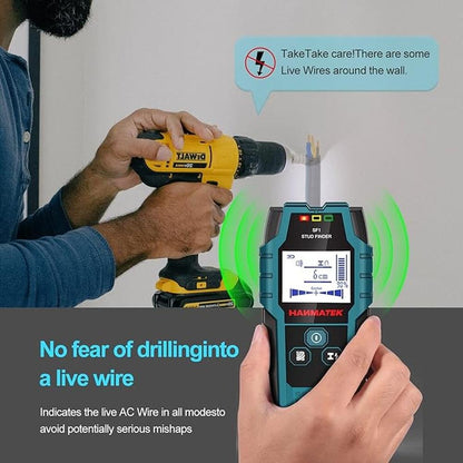Stud Finder: Hanmatek Wall Scanner Detector with Pro Smart – In Use