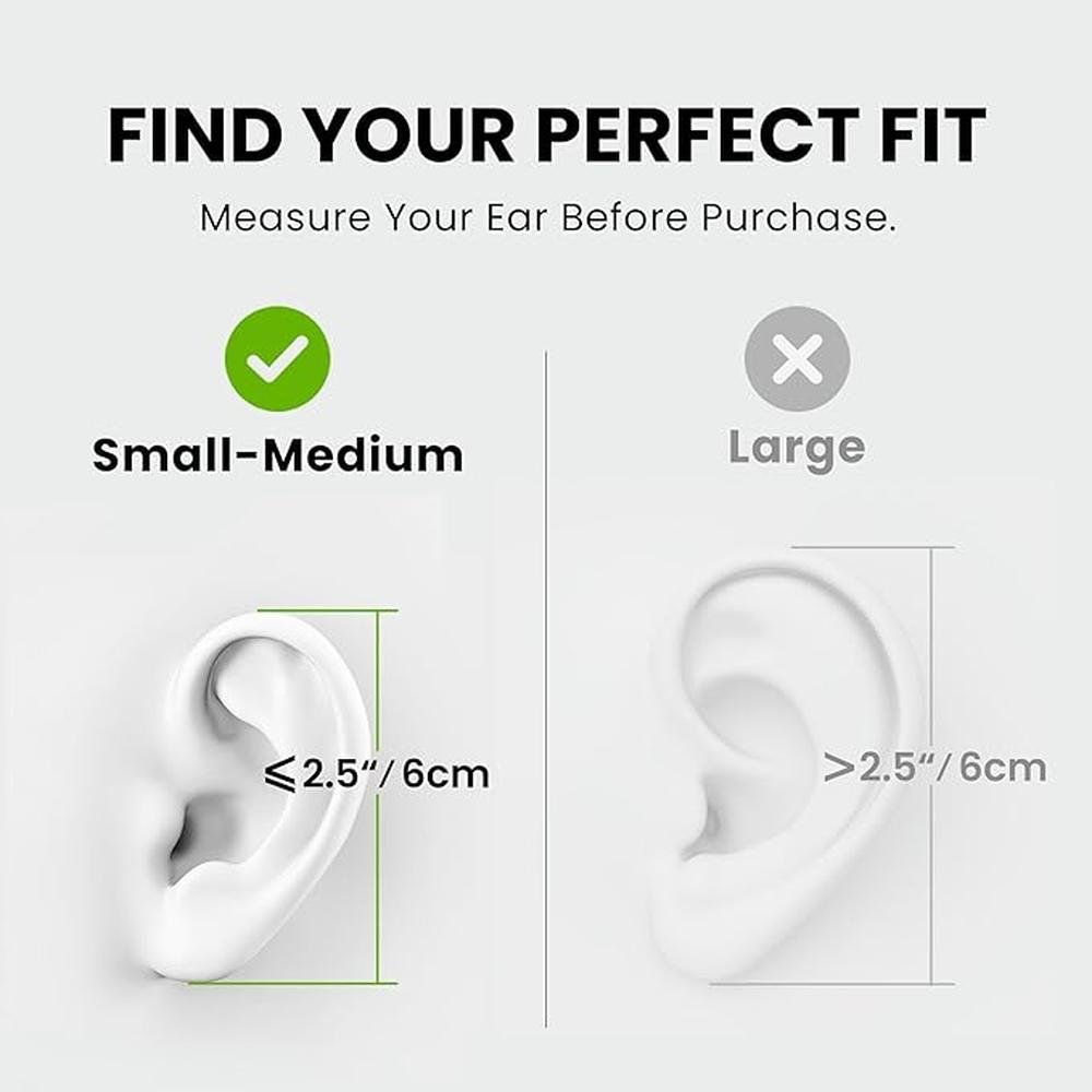 Avantree Resolve (Small-Medium) Wired Open-Ear Earbuds – Close-up Detail