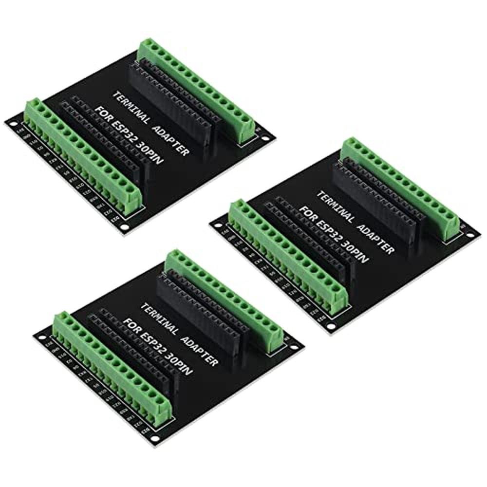 ESP32 Board: 3PCS ESP32 Breakout Board GPIO 1 into 2 – Front View