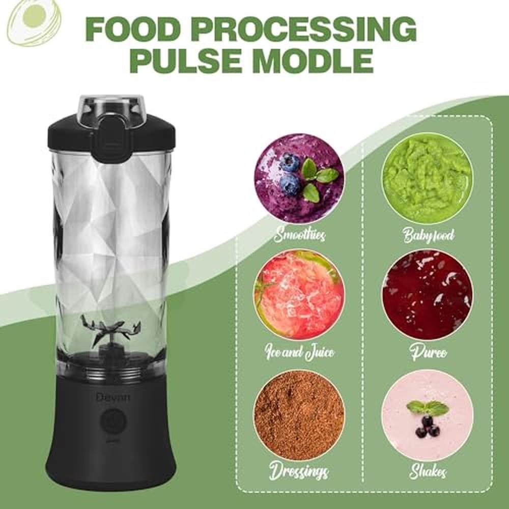Blender Portable: Premium Waterproof 20 oz BPA-Free Blender – In Use