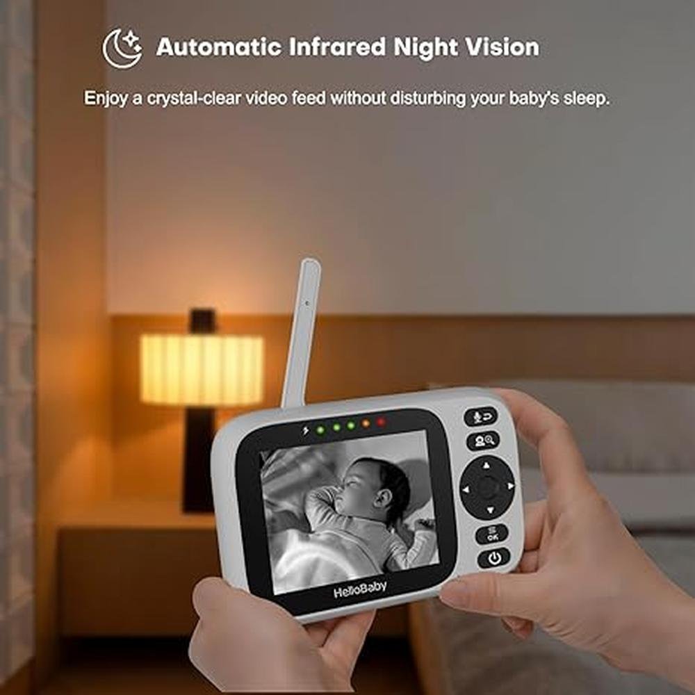 Baby Monitor: HelloBaby Baby Monitor with 3.2'' IPS Screen – Close-up Detail