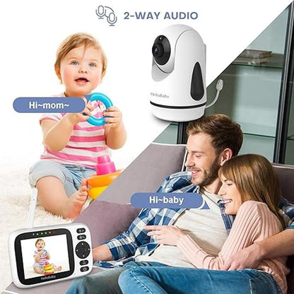 Baby Monitor: HelloBaby Baby Monitor with 3.2'' IPS Screen – Packaging