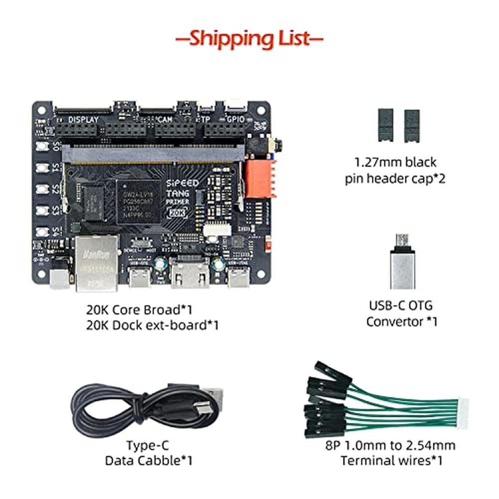 Sipeed Tang Primer 20K: Gowin GW2A FPGA Development Board – Close-up Detail