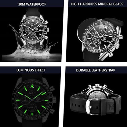 BENYAR Classic: BENYAR Fashion Quartz Chronograph Watch – In Use