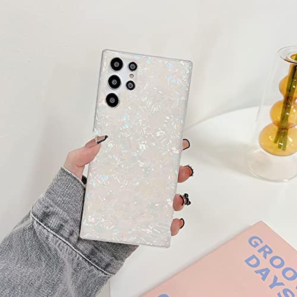 Galaxy S22 Ultra Case: J.west Luxury Sparkle Glitter – Close-up Detail