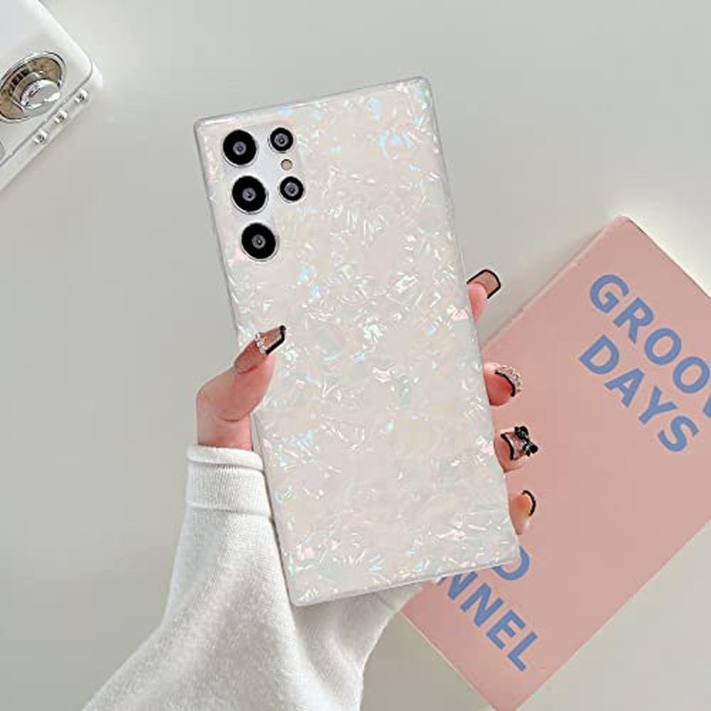 Galaxy S22 Ultra Case: J.west Luxury Sparkle Glitter – In Use