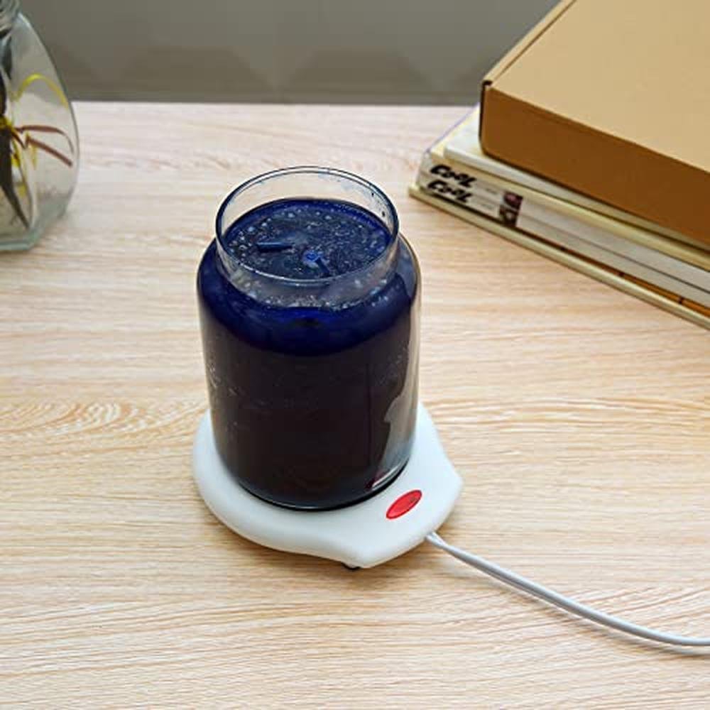 White Home Office Electric Mug Warmer – Packaging