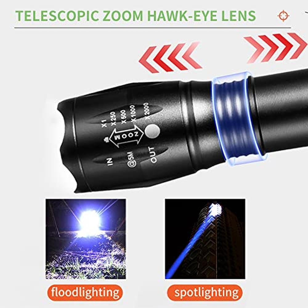 Red Flashlight: YZYOE Rechargeable 4-in-1 Green Light – Packaging