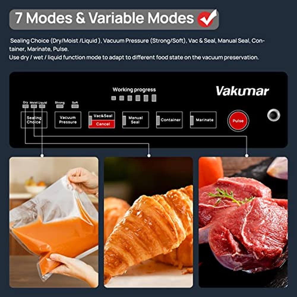 Liquid Vacuum Sealer: Vakumar 90Kpa Vacuum Sealer Machine – Side View