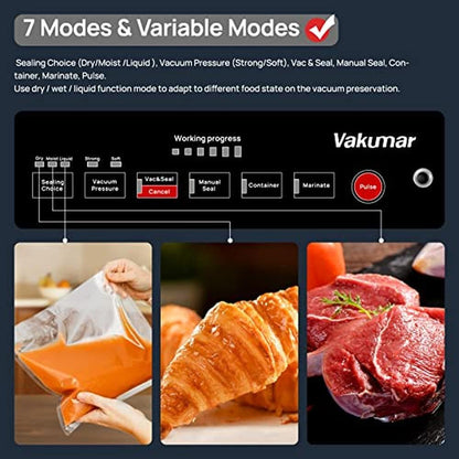 Liquid Vacuum Sealer: Vakumar 90Kpa Vacuum Sealer Machine – Side View