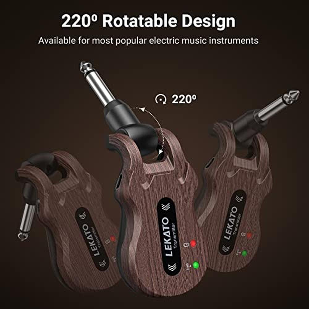 Guitar Transmitter: LEKATO Wireless Guitar System 5.8GHz – In Use