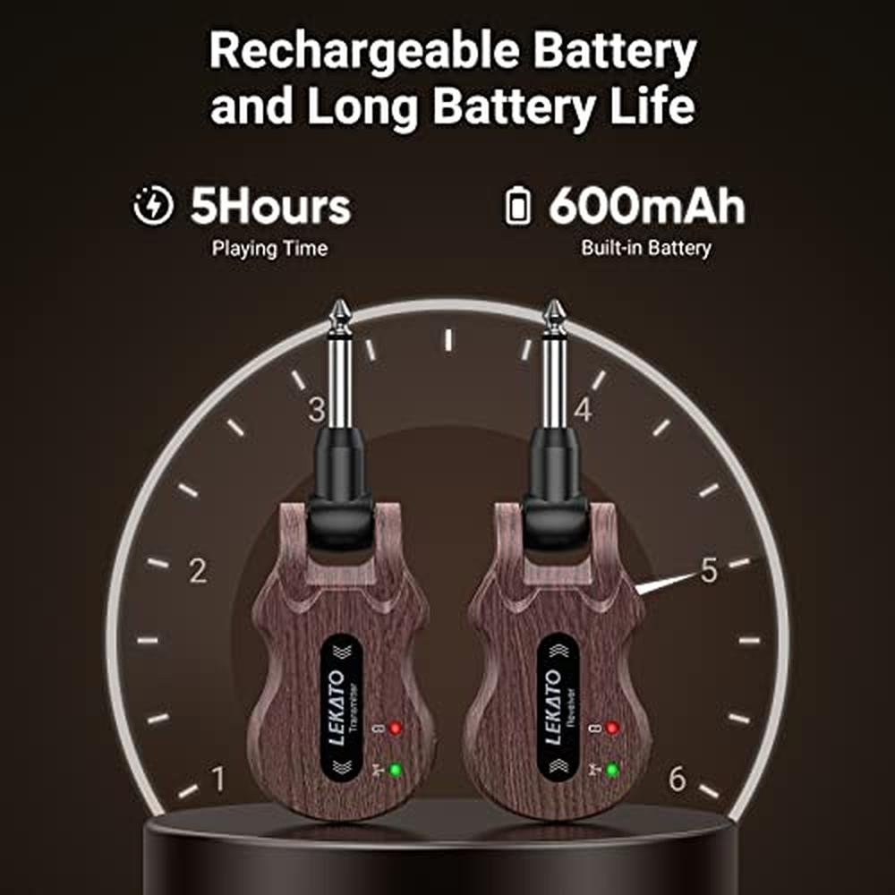 Guitar Transmitter: LEKATO Wireless Guitar System 5.8GHz – Packaging