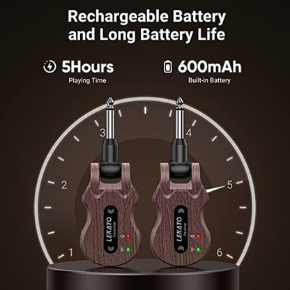 Guitar Transmitter: LEKATO Wireless Guitar System 5.8GHz – Packaging