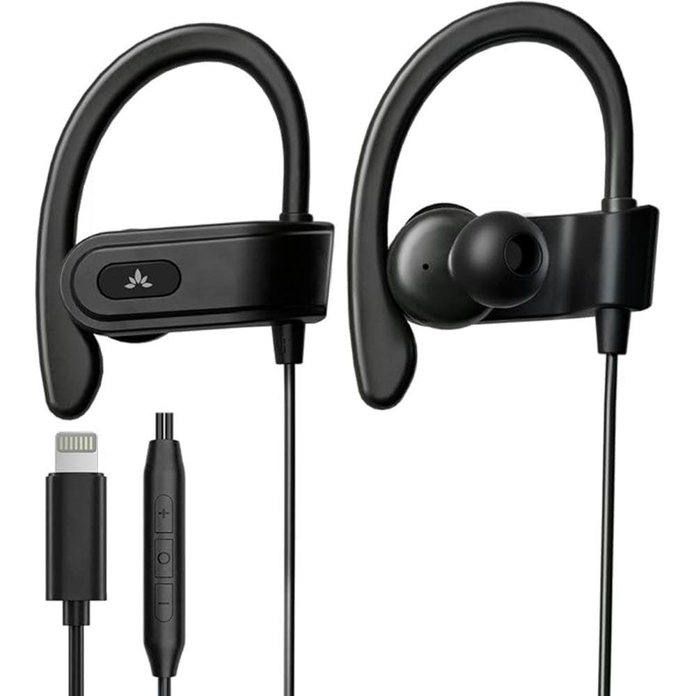 Avantree L171: Lightning Wired Earbuds with Microphone & – Front View