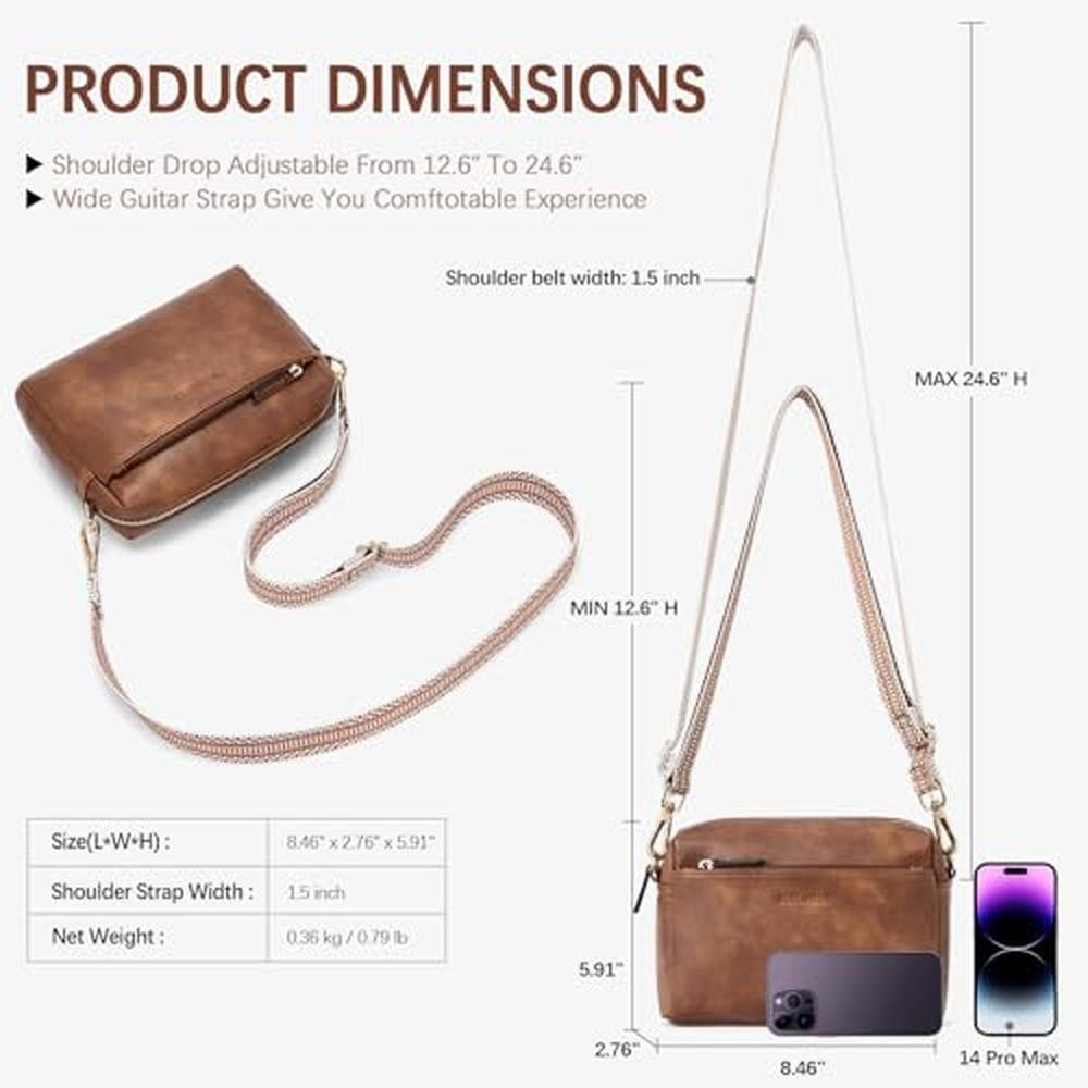 Bostanten Small Crossbody Purse for Women – Close-up Detail