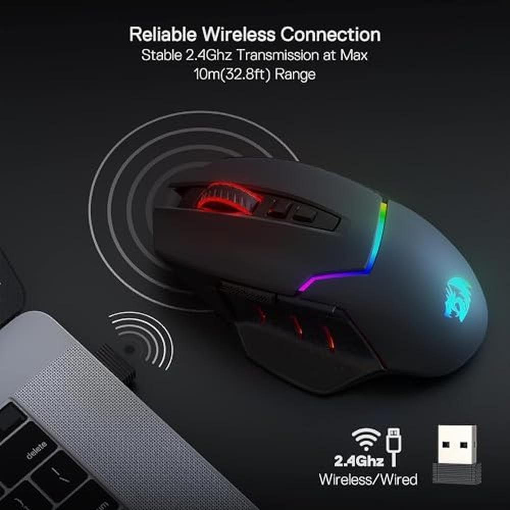 Redragon M690 PRO Wireless Gaming Mouse – In Use