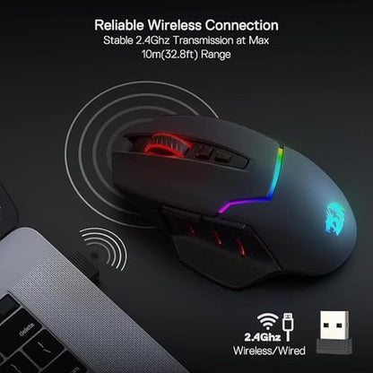 Redragon M690 PRO Wireless Gaming Mouse – In Use