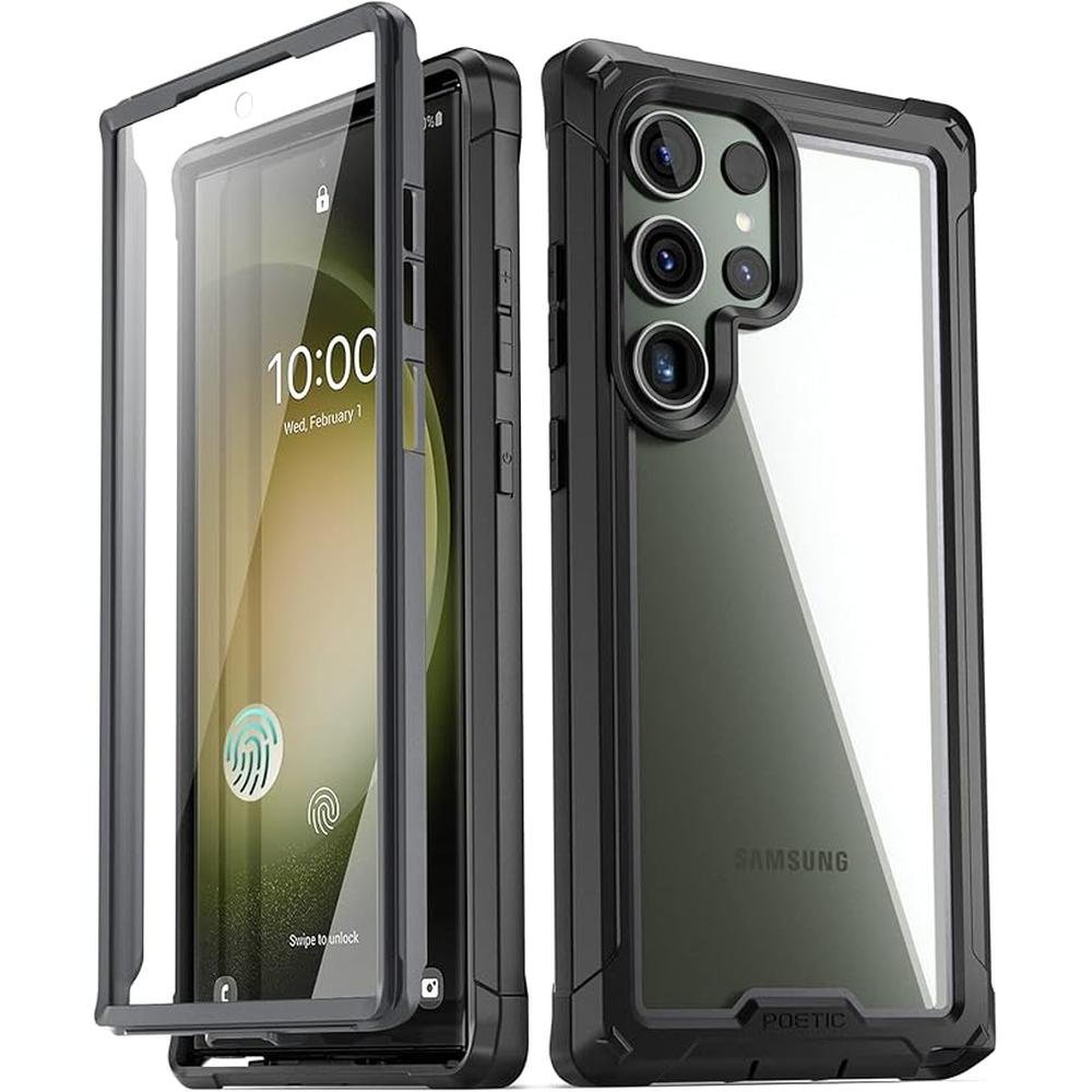 Case Clear: Poetic Guardian Galaxy S23 Ultra 5G 6.8 Inch – Front View