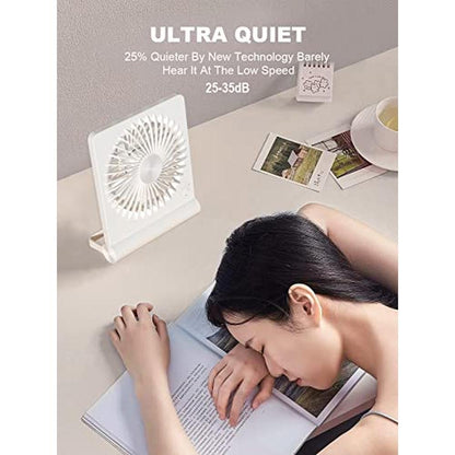 Fan Small: Rechargeable USB Fan Battery Operated Ultra – Side View