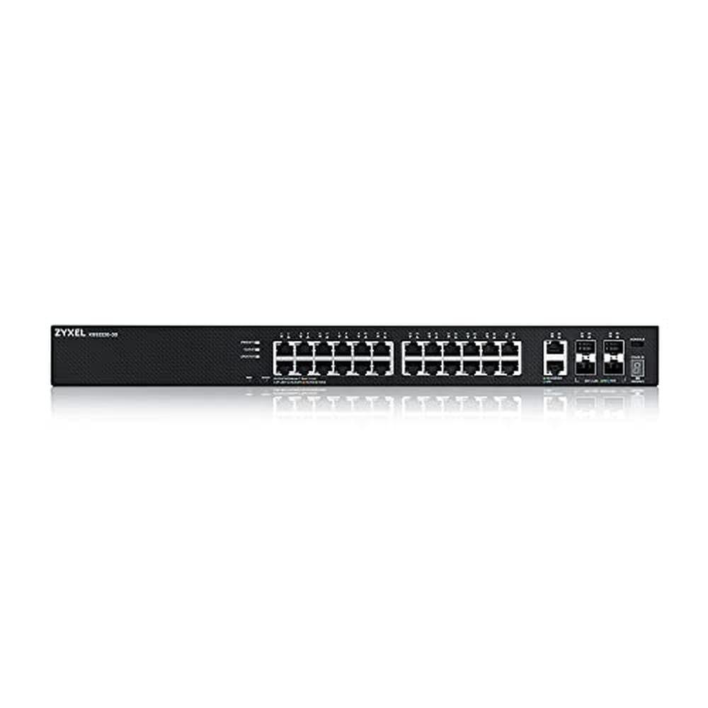 Zyxel 24-Port Gigabit Switch: Nebula Cloud Managed/L3 Access – Side View