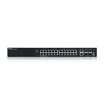 Zyxel 24-Port Gigabit Switch: Nebula Cloud Managed/L3 Access – Side View