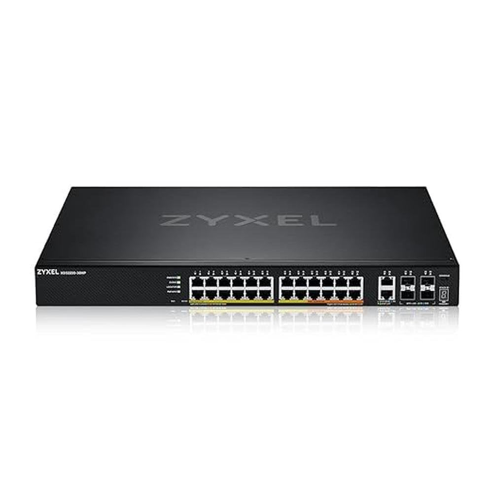 Zyxel 24-Port PoE Gigabit Switch – Front View