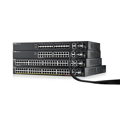 Zyxel 24-Port PoE Gigabit Switch – Side View