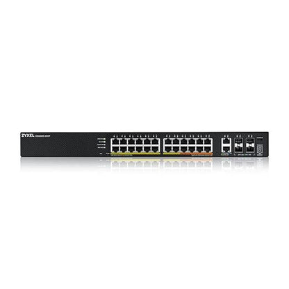 Zyxel 24-Port PoE Gigabit Switch – In Use