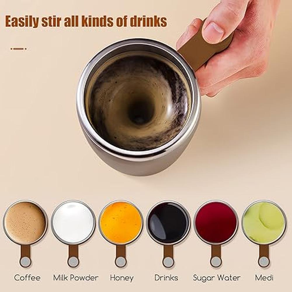Self Stirring Coffee Mug: Rechargeable Automatic Self – In Use